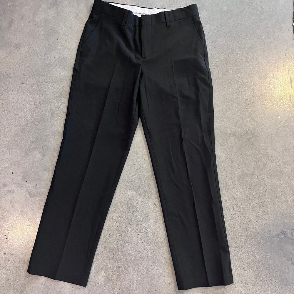 CHAPS black slacks formal pants boys 12 Husky suit wedding event dance